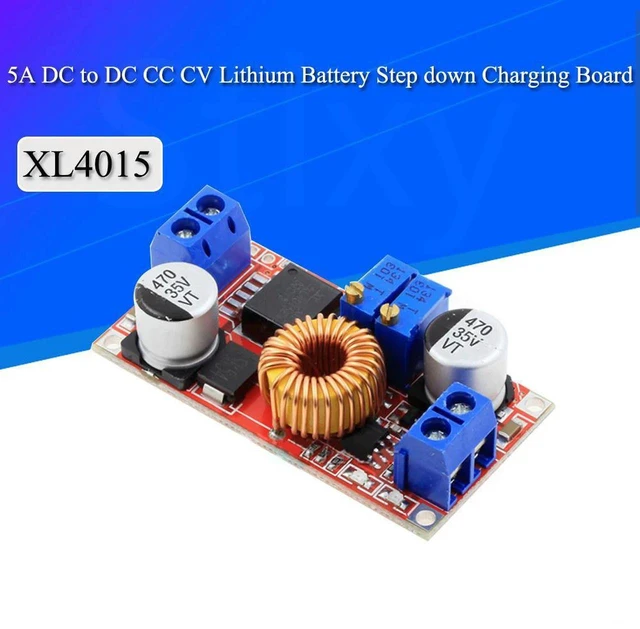 Main image of AJMRTC XL4015 DC-DC Step Down Buck Converter Module, CC/CV Adjustable Max 5A Lithium Battery Charger Board, DC 0.8-30V Input to 5-32V Output, Constant Current Constant Voltage Power Charging Module