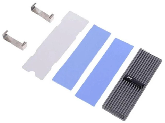 Main image of AJMRTC M.2 SSD Heatsink, Aluminum Heat Dissipation Radiator Cooler for M.2 2280 NVMe NGFF Solid State Drive, Thermal Cooling Heatsink for Desktop PC M2 2280 SSD, Prevent Thermal Throttling & Extend