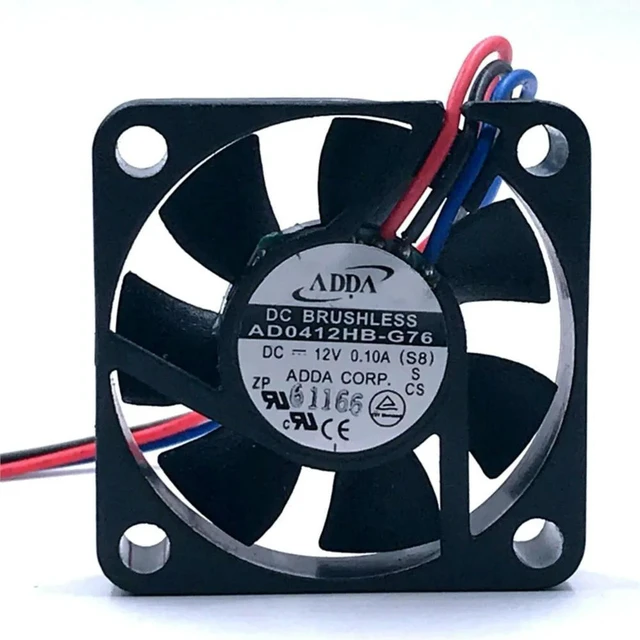Alt view image 3 of 3 - AJMRTC 4010 DC Axial Cooling Fan Replacement for ADDA AD0412HB-G76, 40x40x10mm 4CM 12V 0.1A 3-Wire 6600RPM Brushless Fan for Server, Inverter, Industrial Equipment Electronics Heat Dissipation