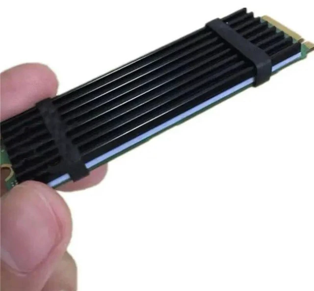Alt view image 2 of 3 - AJMRTC Aluminum M.2 2280 SSD Heatsink, 4 Pack NVME NGFF PCIE M.2 2280 Chipset Heat Sink with Thermal Cooling Pad for Desktop PC Laptop SSD Heat Dissipation