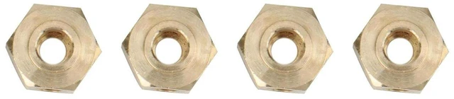 Main image of AJMRTC 8Pcs 12mm Hex Wheel Hub Adapter, Brass RC Crawler Upgrade Parts for Yikong YK4102 YK4103 YK4082 YK6101, Heavy Duty Wheel Connector for RC Car Modification Accessories