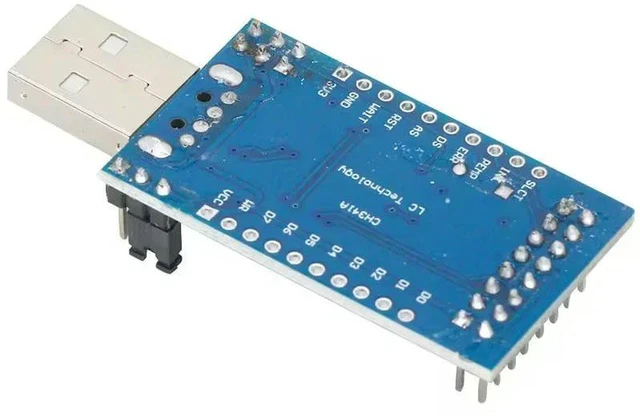 Alt view image 3 of 3 - AJMRTC CH341A USB Programmer Module, USB to UART IIC SPI I2C Parallel Port Converter with Onboard Indicator Lights, Flash BIOS EEPROM Programmer for Electronic Chip Programming