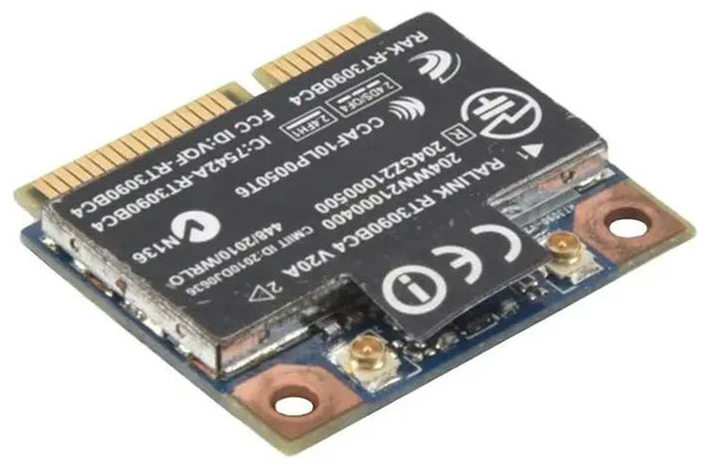 Alt view image 2 of 3 - AJMRTC 300M WLAN Bluetooth 3.0 Mini PCI-E Network Card, RT3090BC4 Wireless WiFi BT Combo Card Replacement for Probook Laptop, 802.11b/g/n Internal Wireless Adapter