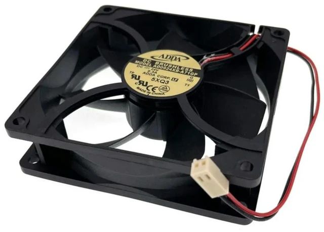 Alt view image 2 of 3 - AJMRTC AD0924XB-A71GP Server Cooling Fan, 9225 92x92x25mm DC 24V 4000RPM High Airflow Dual Ball Bearing Axial Fan, Replacement Industrial Fan for Server Chassis, Inverter Cabinet Heat Dissipation