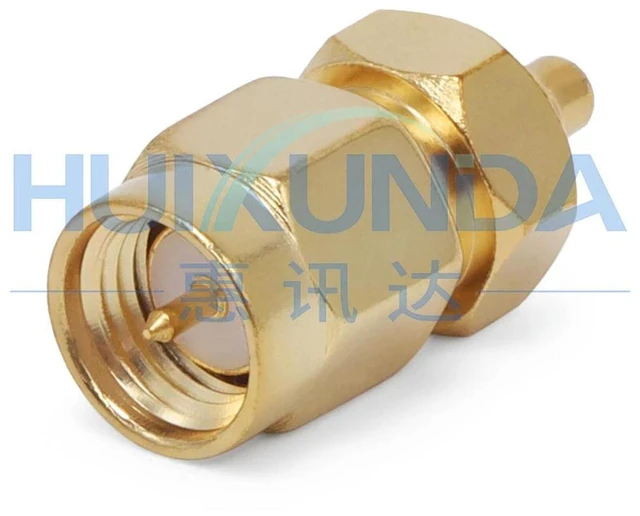 Alt view image 2 of 3 - AJMRTC SMA Male to MMCX Male Adapter, SMA/MMCX-JJ RF Coaxial Connector, SMA-J to MMCX-J Straight Plug Cable Connector for Antenna, Radio Module, Wireless Communication Devices