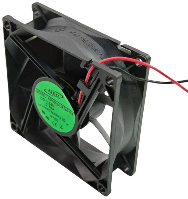 Main image of AJMRTC AD08024UX257104 Replacement Cooling Fan, 8025 80x80x25mm DC 24V 3600RPM 45CFM High Airflow Ball Bearing Axial Fan for Industrial Cabinet, Inverter Chassis Heat Dissipation