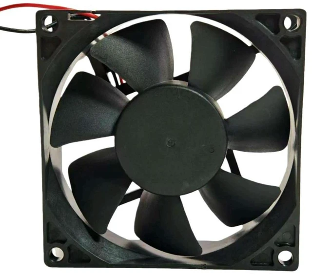 Alt view image 2 of 3 - AJMRTC AD08024UX257104 Replacement Cooling Fan, 8025 80x80x25mm DC 24V 3600RPM 45CFM High Airflow Ball Bearing Axial Fan for Industrial Cabinet, Inverter Chassis Heat Dissipation