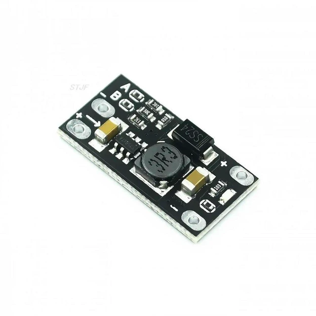 Main image of AJMRTC 10Pcs Mini DC-DC Boost Step Up Converter Module, 3V 3.2V 3.3V 3.7V 5V 9V to 12V Adjustable Voltage Regulator PCB Board, Output Optional 5V / 8V / 9V Power Supply Module