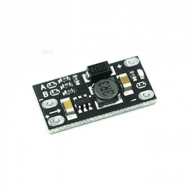 Alt view image 2 of 3 - AJMRTC 10Pcs Mini DC-DC Boost Step Up Converter Module, 3V 3.2V 3.3V 3.7V 5V 9V to 12V Adjustable Voltage Regulator PCB Board, Output Optional 5V / 8V / 9V Power Supply Module