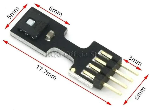 Alt view image 3 of 3 - AJMRTC AHT25 AHT21 Temperature Humidity Sensor Module, Digital Signal Humidity Sensor Chip, Upgrade Replacement for AHT10, High Precision Digital Temp & Humidity Detection Module for Arduino Electroni