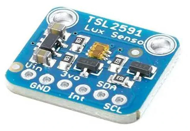 Alt view image 3 of 3 - AJMRTC 2Pcs TSL2591 Digital Light Sensor Breakout Module, High Dynamic Range IR Infrared Full Spectrum Light Detector, 3.3V-5V Compatible for Arduino Raspberry Pi DIY Projects