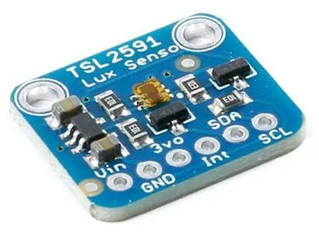 Alt view image 2 of 3 - AJMRTC 2Pcs TSL2591 Digital Light Sensor Breakout Module, High Dynamic Range IR Infrared Full Spectrum Light Detector, 3.3V-5V Compatible for Arduino Raspberry Pi DIY Projects