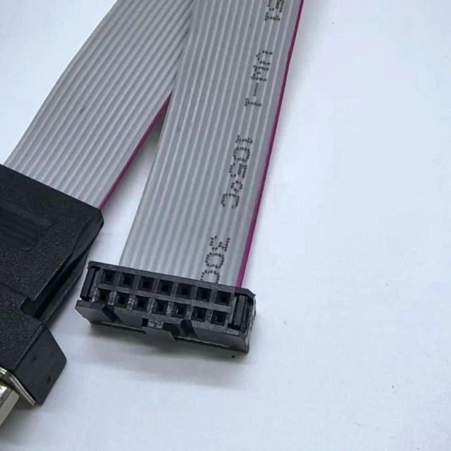Alt view image 2 of 3 - AJMRTC FC-14P 14Pin Female to 15Pin VGA GPU Extension Cable 20cm, 2.54mm Pitch DB CRT VGA Interface Mainboard Graphics Card Adapter Cable