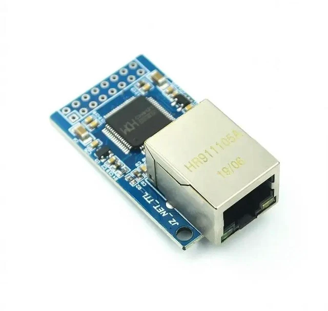 Alt view image 3 of 3 - AJMRTC CH9121 Serial Port to Ethernet Module, TTL to TCP/IP Transmission Industrial Network Module for STM32 Microcontroller
