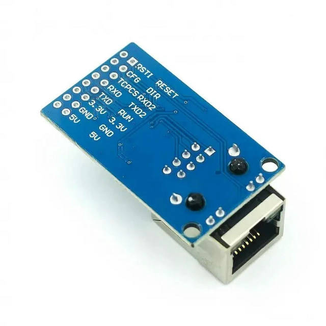 Alt view image 2 of 3 - AJMRTC CH9121 Serial Port to Ethernet Module, TTL to TCP/IP Transmission Industrial Network Module for STM32 Microcontroller