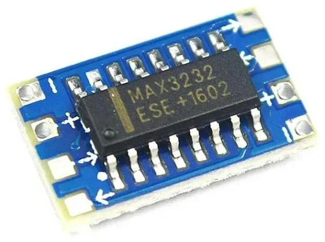Alt view image 3 of 3 - AJMRTC 10Pcs MAX3232 RS232 to TTL Serial Converter Module, SAMIORE ROBOT Mini RS232 TTL Level Conversion Board, Serial Port Communication Module for MCU Electronic DIY Projects
