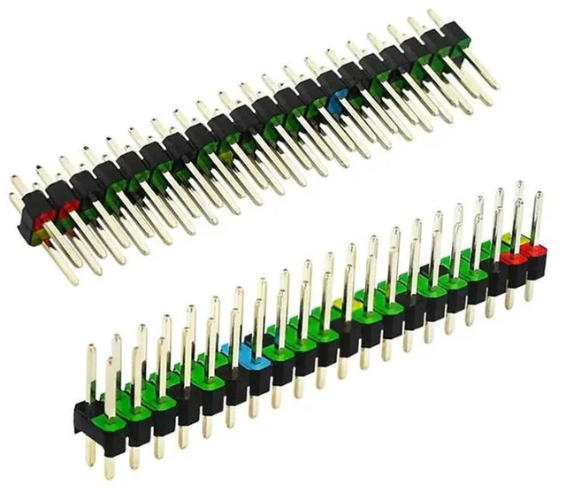 Alt view image 3 of 3 - AJMRTC 5Pcs 2x20 Pin Male GPIO Stacking Header Connector, GPIO Extension Pin Header, 40Pin Male Socket Extender Adapter for Raspberry Pi Zero, DIY Electronics & GPIO Expansion Project