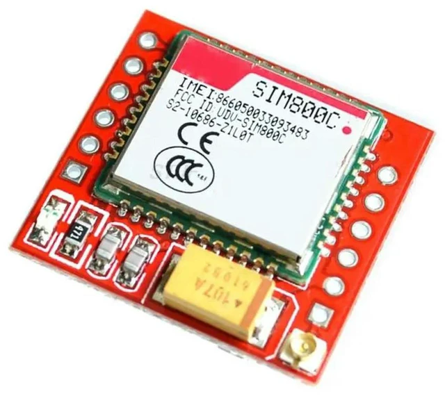 Alt view image 2 of 2 - AJMRTC SIM800 SIM800C GSM GPRS Module, 5V/3.3V TTL Development Board with Bluetooth & TTS Function, Wireless Communication Module for STM32 C51 MCU, IoT SMS & Voice Transmission DIY Electronic Project