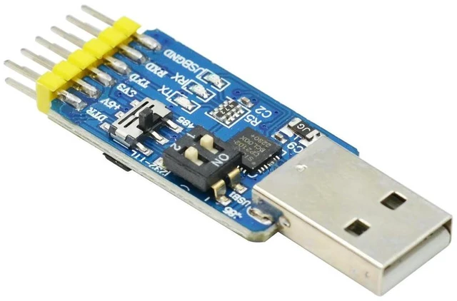 Alt view image 3 of 3 - AJMRTC CP2102 6-in-1 Multifunctional Serial Port Module USB to TTL RS485 RS232 Mutual Converter, 3.3V/5V Level Switchable USB UART Adapter for Arduino, Raspberry Pi, MCU Debugging & Industrial Serial