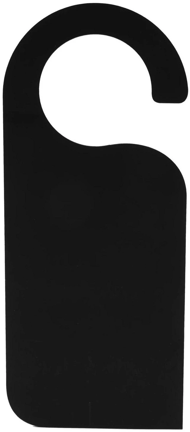 Main image of AJMRTC 6 Pack Mini Double-Sided Wooden Blackboard Door Knob Hanger Sign, Blank Chalkboard Message Memo Board for Home, Kitchen, Office, Wedding & Retail Display, Black Finish
