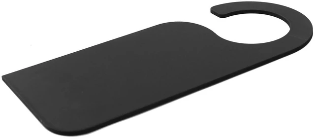 Alt view image 2 of 3 - AJMRTC 6 Pack Mini Double-Sided Wooden Blackboard Door Knob Hanger Sign, Blank Chalkboard Message Memo Board for Home, Kitchen, Office, Wedding & Retail Display, Black Finish