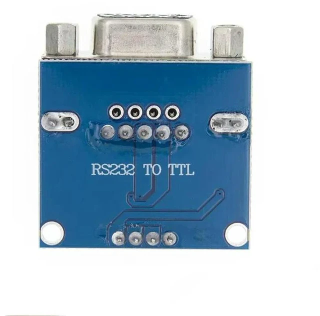 Alt view image 2 of 3 - AJMRTC MAX3232 RS232 to TTL Serial Converter Module with DB9 Connector, MAX232 Serial Port Level Conversion Board for MCU Debugging and Serial Communication