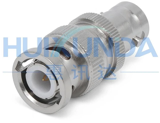 Alt view image 2 of 3 - AJMRTC BNC-JK BNC Male to Female Adapter, Q9 Male to Female RF Coaxial Connector, BNC Extension Coupler, 50 Ohm Straight Q9-JK Connector for CCTV Camera, Oscilloscope, Radio Antenna, RF Signal Test