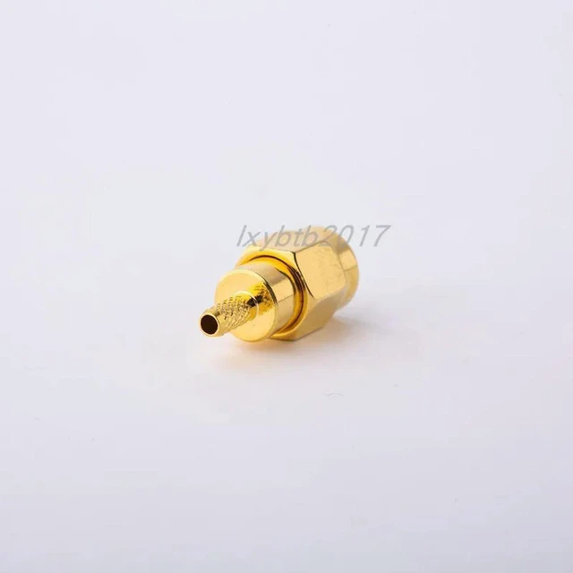 Alt view image 3 of 3 - AJMRTC SMA-J3 SMA Male RF Coaxial Connector, SMA-C-J-1.5 Solder Type Plug, Inner Screw for RG316, RG174, SYV-50-2-1 Coaxial Cable, RF Cable Assembly Connector for Antenna, Wireless Module, Signal