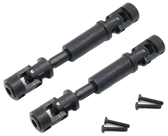 Alt view image 2 of 3 - AJMRTC 2Pcs Steel CVD Drive Shaft, RC Car Upgrade Parts for 1/18 FMS EAZYRC Rochobby Toyota FJ Cruiser, Patriot & Katana, Heavy Duty Metal CVD Axle, Replacement Accessory for RC Crawler Off-Road Vehic