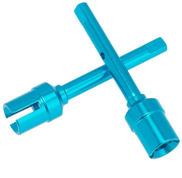 Alt view image 2 of 3 - AJMRTC 2 Set Central Drive Shaft & Propeller Joint Set, RC Car Upgrade Parts for Tamiya TT-02 TT-02B TT02 TT02B 1/10 Scale RC Car, Metal Transmission Shaft & Coupler Replacement for RC Buggy On-Road
