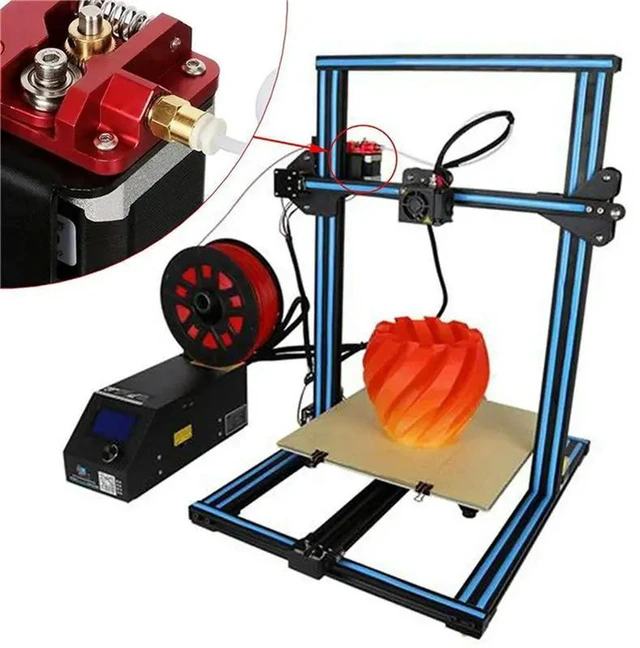 Alt view image 3 of 3 - AJMRTC 3X Aluminum MK8 Extruder Kit, Right Hand 1.75mm Filament Drive Feed Replacement, 3D Printer Extruder Upgrade Parts Compatible with Creality Ender 3, Ender 3 Pro, CR-10, CR-10S Bowden Extrusion