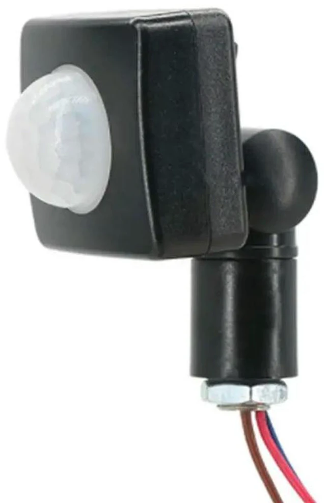 Alt view image 2 of 3 - AJMRTC 2Pcs Black PIR Motion Sensor Switch, AC220V Mini Human Body Infrared Sensor, Adjustable Delay & Sensitivity Infrared Body Detector for LED Flood Light, Outdoor Light Auto On Off Control
