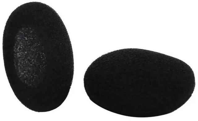 Alt view image 3 of 3 - AJMRTC 40Pcs Black Soft Foam Ear Cover Cushion, 50mm/5cm Replacement Headphone Sponge Ear Pads, Disposable Earphone Protective Covers for On-Ear Headphones, Hygiene Ear Cushion Sleeve