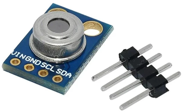 Main image of AJMRTC GY-906 MLX90614ESF Contactless Infrared Temperature Sensor Module, MLX90614 Non-Contact IR Thermometer Breakout Board, I2C Interface for Arduino Raspberry Pi DIY Temperature Measurement Project