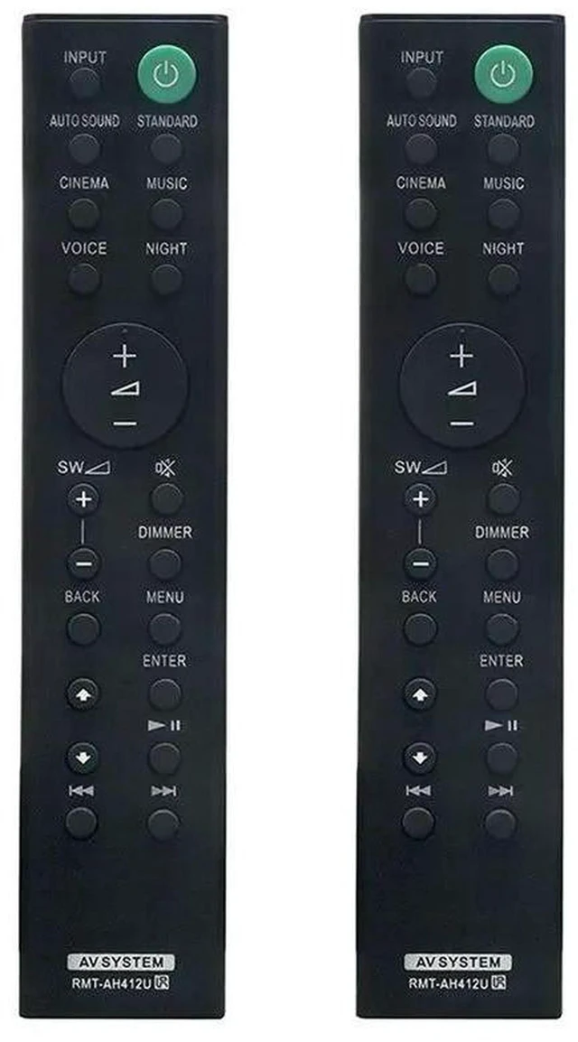 Main image of AJMRTC 2Pcs RMT-AH412U Replacement Remote Control, for Sony Home Cinema Soundbar HT-S700RF HT-S500RF SA-WS500RF SS-SS500RF SS-S500RF, IR Audio Remote Controller for 5.1Ch Home Theater Speaker System