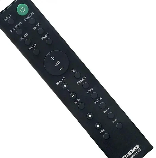 Alt view image 2 of 3 - AJMRTC 2Pcs RMT-AH412U Replacement Remote Control, for Sony Home Cinema Soundbar HT-S700RF HT-S500RF SA-WS500RF SS-SS500RF SS-S500RF, IR Audio Remote Controller for 5.1Ch Home Theater Speaker System