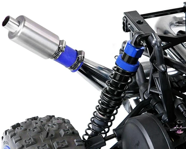 Alt view image 3 of 3 - AJMRTC RC Exhaust Tuned Pipe Muffler, 1/5 Scale RC Gas Engine Silencer Replacement Parts Compatible with HPI KM Rovan Baja 5B 5T 5SC 5SS, RC Buggy Truck Upgrade Accessory for RC Offroad Model Car