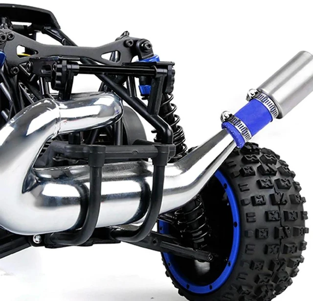 Alt view image 2 of 3 - AJMRTC RC Exhaust Tuned Pipe Muffler, 1/5 Scale RC Gas Engine Silencer Replacement Parts Compatible with HPI KM Rovan Baja 5B 5T 5SC 5SS, RC Buggy Truck Upgrade Accessory for RC Offroad Model Car
