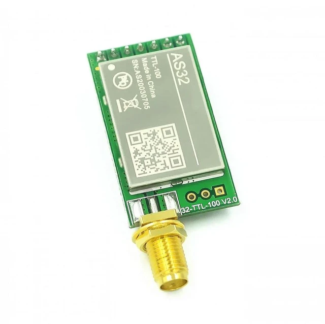 Alt view image 3 of 3 - AJMRTC SX1278 SX1276 LoRa Module, 433MHz UART Serial Port Wireless Transceiver, LoRa Spread Spectrum Communication, 3000m Long Distance Transmission Module for IoT Sensor, Smart Home, Electronic DIY