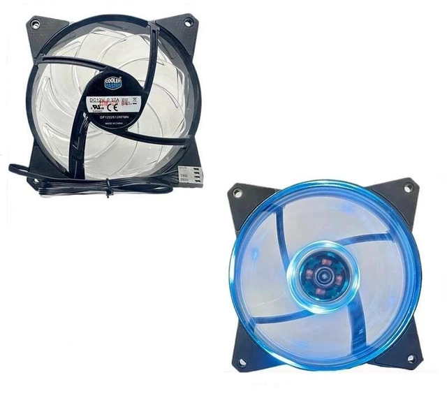 Alt view image 2 of 3 - DF1202512RFMN 120mm Silent CPU Cooling Fan 4-Pin PWM DC12V RGB Lighting Fan Replacement Cooler Compatible with Cooler Master MasterCase PC Chassis CPU Heat Dissipation Fan