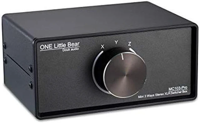 Alt view image 2 of 6 - AJMRTC 3 in 1 Out XLR Balanced Audio Switch, 3-Way Stereo Passive XLR Selector Box, Mini Audio Converter for Amplifier, Speaker, Mixer, Home Studio