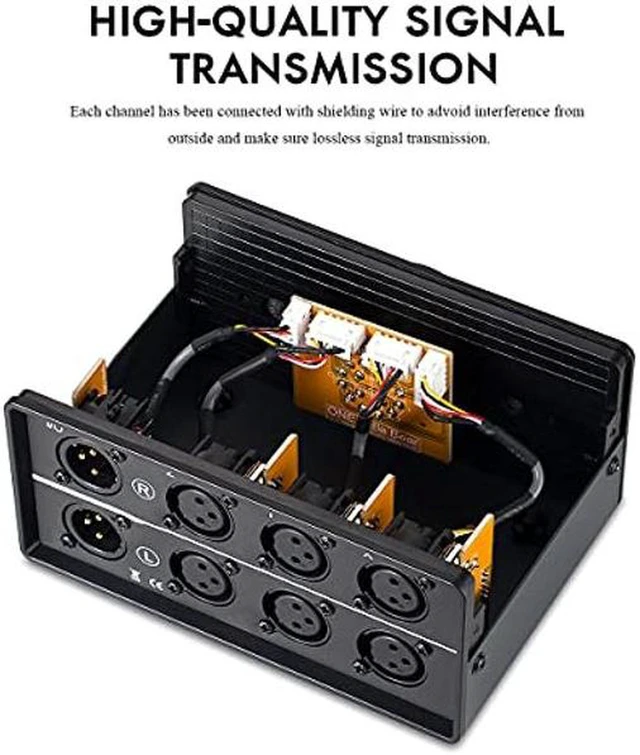 Alt view image 5 of 6 - AJMRTC 3 in 1 Out XLR Balanced Audio Switch, 3-Way Stereo Passive XLR Selector Box, Mini Audio Converter for Amplifier, Speaker, Mixer, Home Studio