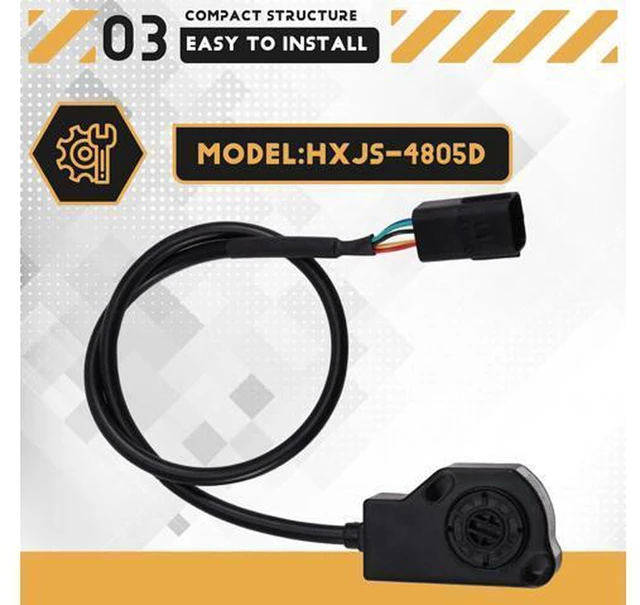 Alt view image 5 of 7 - AJMRTC HXJS-4805D Electric Accelerator Control Box, 12V-96V Input, 0-4.6V Output Electronic Throttle Sensor for Forklift, Golf Cart, Electric Vehicle, Club Car