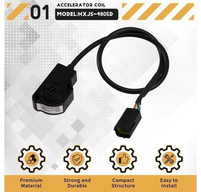 Alt view image 4 of 7 - AJMRTC HXJS-4805D Electric Accelerator Control Box, 12V-96V Input, 0-4.6V Output Electronic Throttle Sensor for Forklift, Golf Cart, Electric Vehicle, Club Car