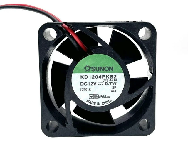Alt view image 3 of 3 - AJMRTC 4020 Quiet Cooling Fan 40x40x20mm 40mm 4cm Replacement for KD1204PKB2, DC 12V Dual Ball Bearing Mute Brushless Mini Axial Fan for Power Supply, Router, Small Electronic Equipment Heat Dissipati