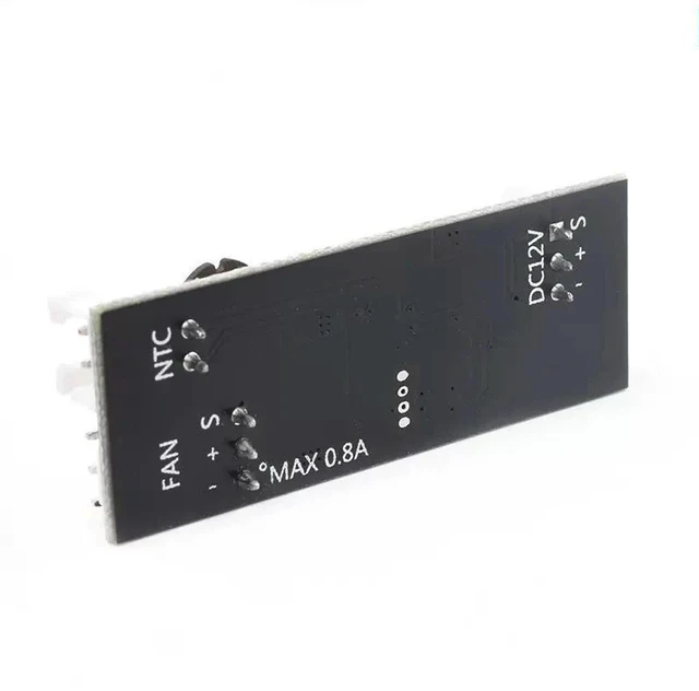 Alt view image 2 of 3 - AJMRTC DC PWM Fan Speed Controller Module 12V 0.8A, 2-3 Single Wire Temperature Control with NTC B50K 3950 Sensor, Computer Chassis Fan Governor for Noise Reduction & Automatic Speed Adjustment