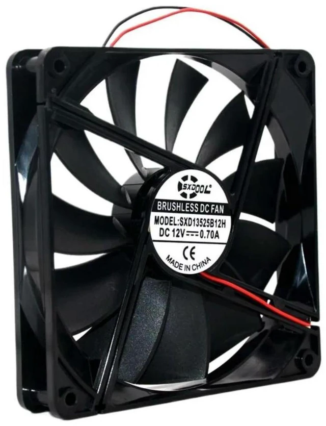 Main image of AJMRTC 13525 Axial Cooling Fan 135x135x25mm 135mm Replacement for ADN512UB-A90 ADN512UB-A91 AFB1312M, DC 12V 0.70A Brushless Fan for Server Chassis, Inverter, Industrial Electronics Heat Dissipation