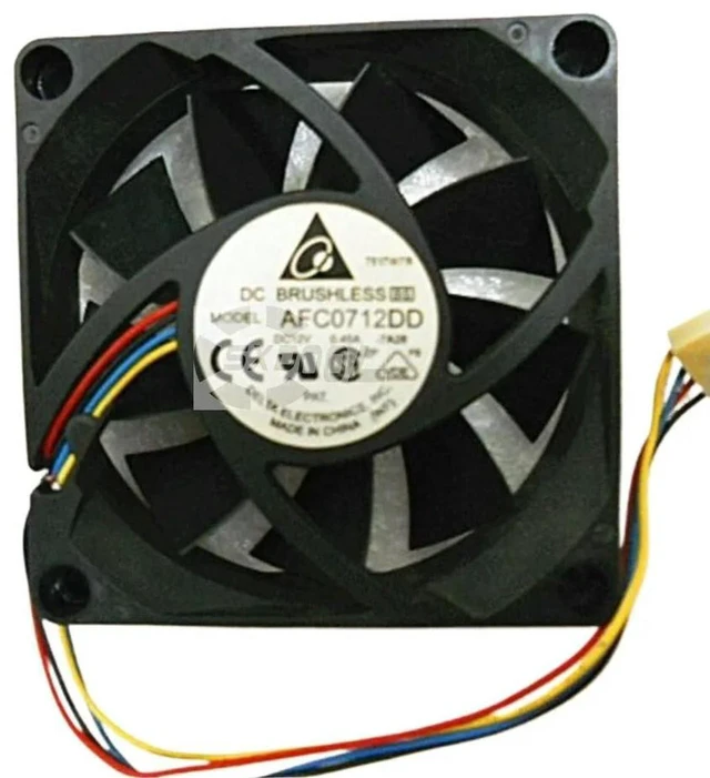 Alt view image 3 of 3 - AJMRTC 70mm Cooling Fan for Delta AFC0712DD, 70x70x20mm 7020 DC 12V 0.45A 4-Wire PWM Axial Fan, Dual Ball Bearing Replacement Fan for Servers Industrial Equipment