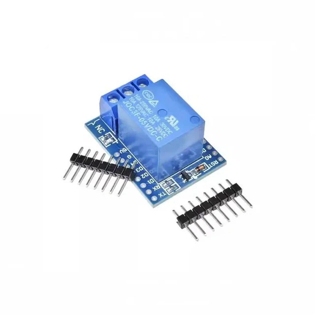 Alt view image 2 of 3 - AJMRTC 1Set 1 Channel Relay Shield for Wemos D1 Mini ESP8266 Development Board, Relay Module for Smart Home Switch, IoT Project Control