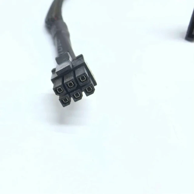 Alt view image 2 of 3 - AJMRTC 6Pin to 15Pin SATA Power Splitter Cable, 50cm Small 6 Pin to SATA 15Pin Power Cord for 3250 3268 3650 3653 3660 3667 3668 Desktop Computer HDD SSD